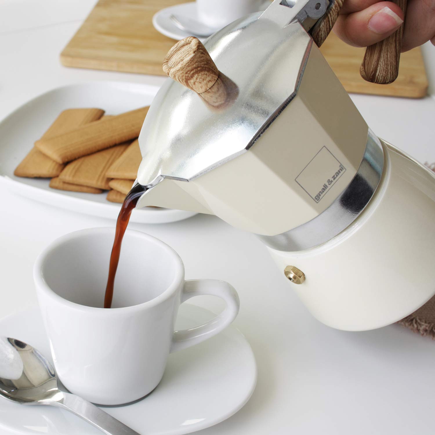 Amazon.com: Gnali & Zani Venezia Espresso Maker, Grey, for 9 Cups
